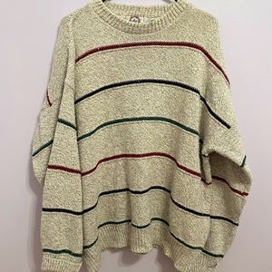 Vintage Men’s chunky knit sweater | Large